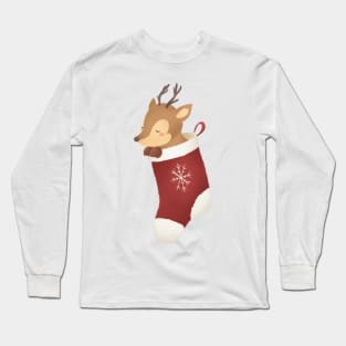 SLEEPY REINDEER Long Sleeve T-Shirt